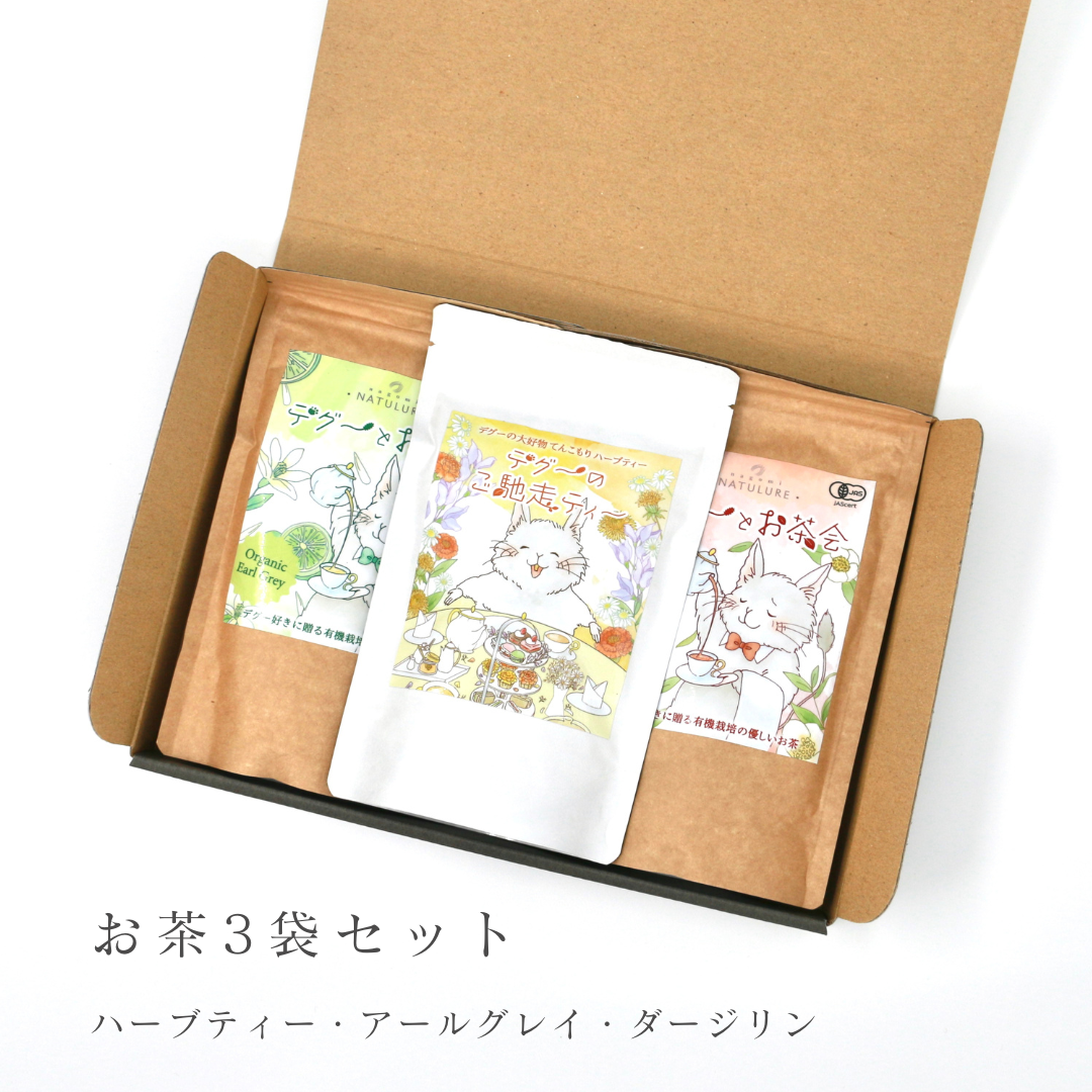 デグーと楽しむお茶コレクション【がんものお店】