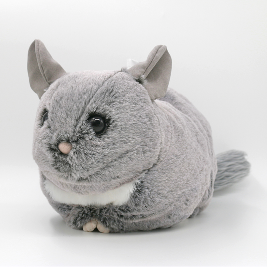 チンチラのふわもこティッシュケース(スタンダードグレー)<予約販売>【Nucleotide Nona】