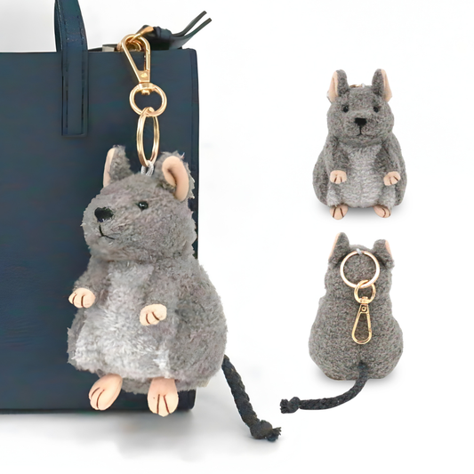 デグーのぬいぐるみチャーム(ブルー)