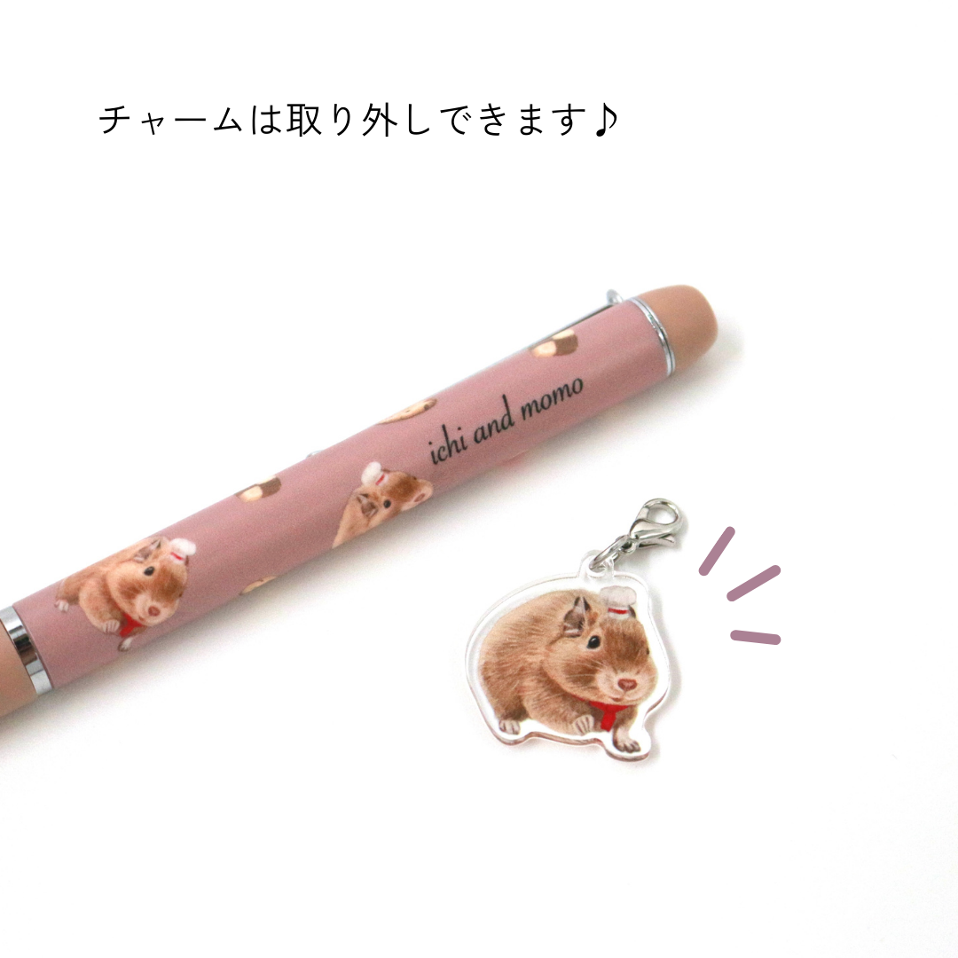 デグーチャーム付きボールペン【イチトモモ】