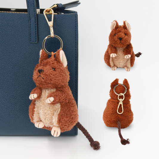 デグーのぬいぐるみチャーム（アグーチ）【予約販売】