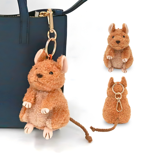 デグーのぬいぐるみチャーム(サンド)