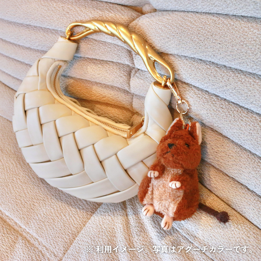 デグーのぬいぐるみチャーム（ブルー）