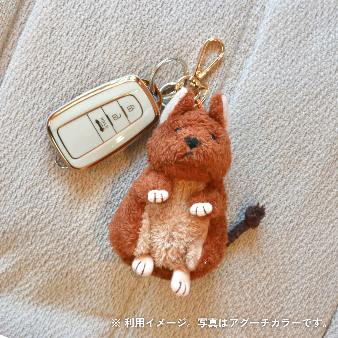 デグーのぬいぐるみチャーム（ブルー）