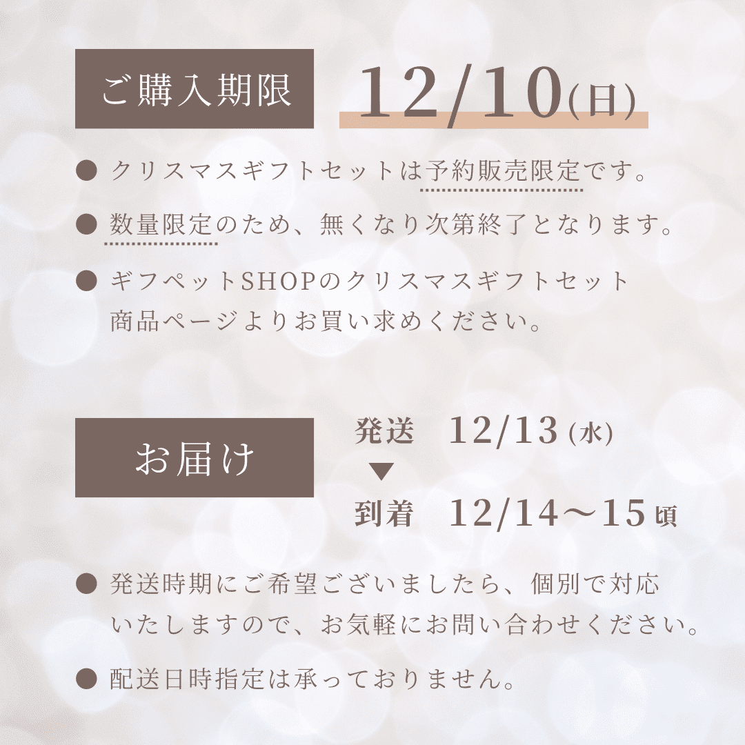 クリスマスギフトセット【予約＆数量限定】