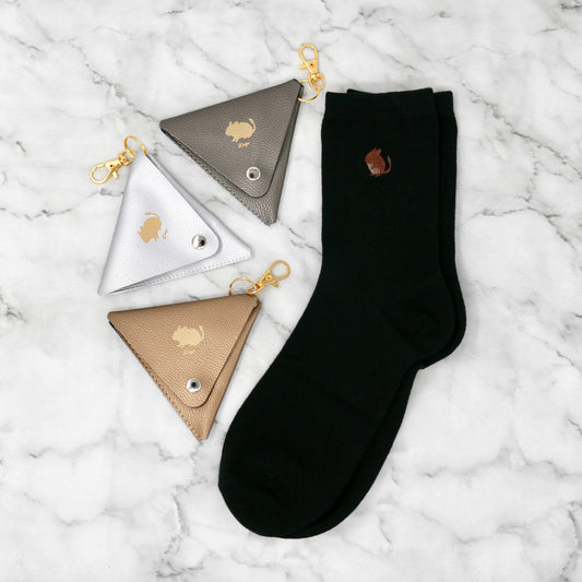 デグー刺繍靴下